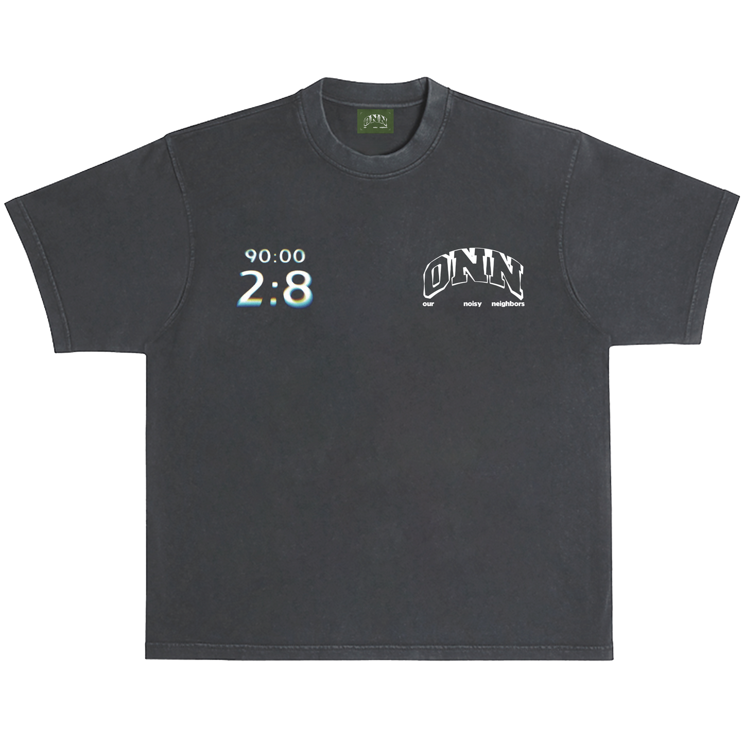 2-8 FULL TIME VINTAGE BLACK TEE