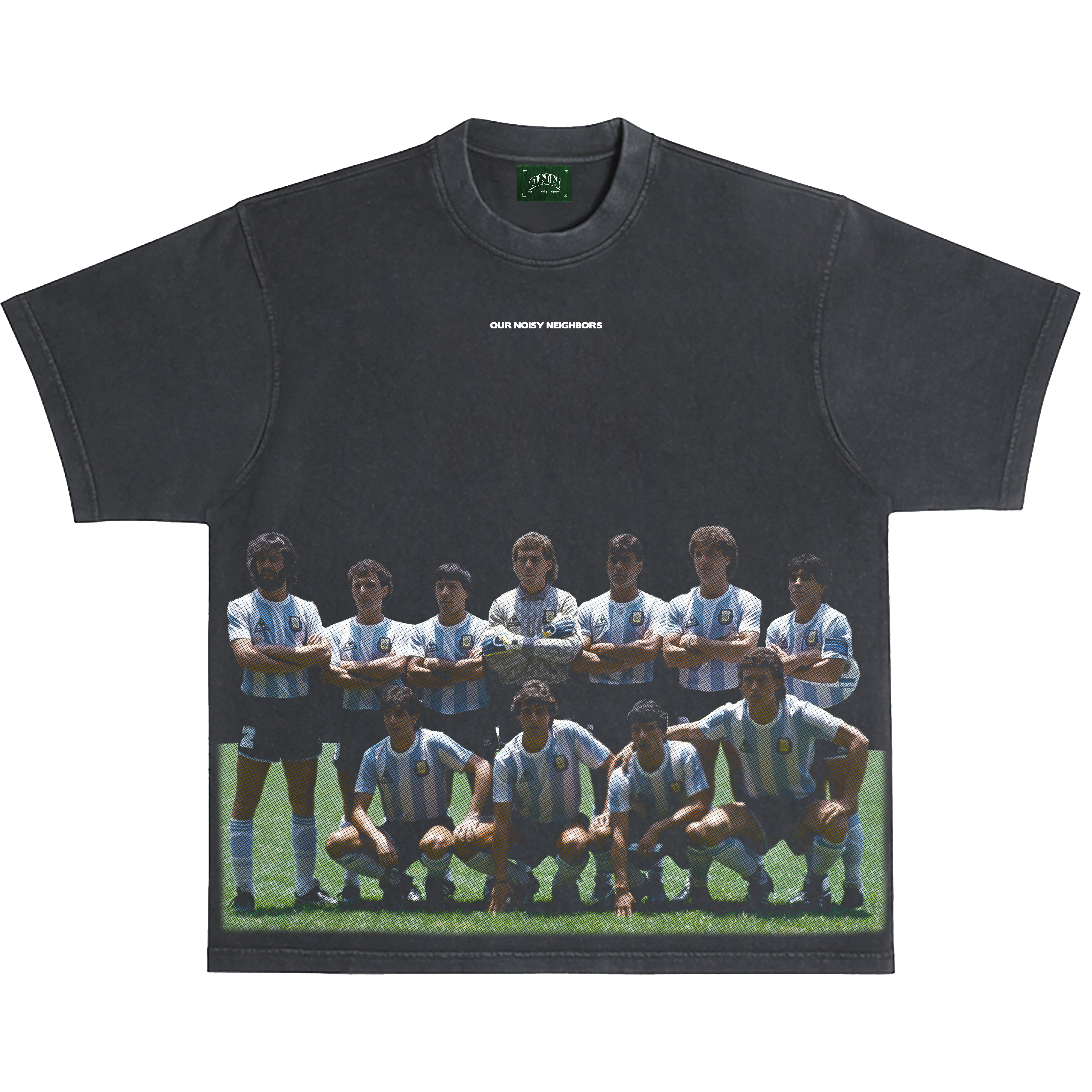 ARGENTINA 86 VINTAGE BLACK TEE – Our Noisy Neighbors