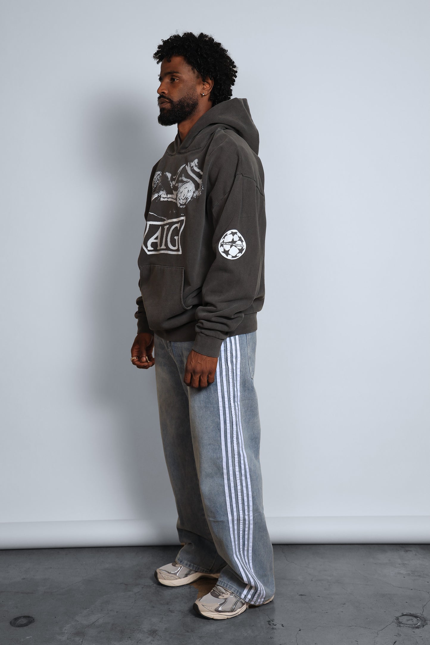 CR7 VINTAGE BLACK HOODIE