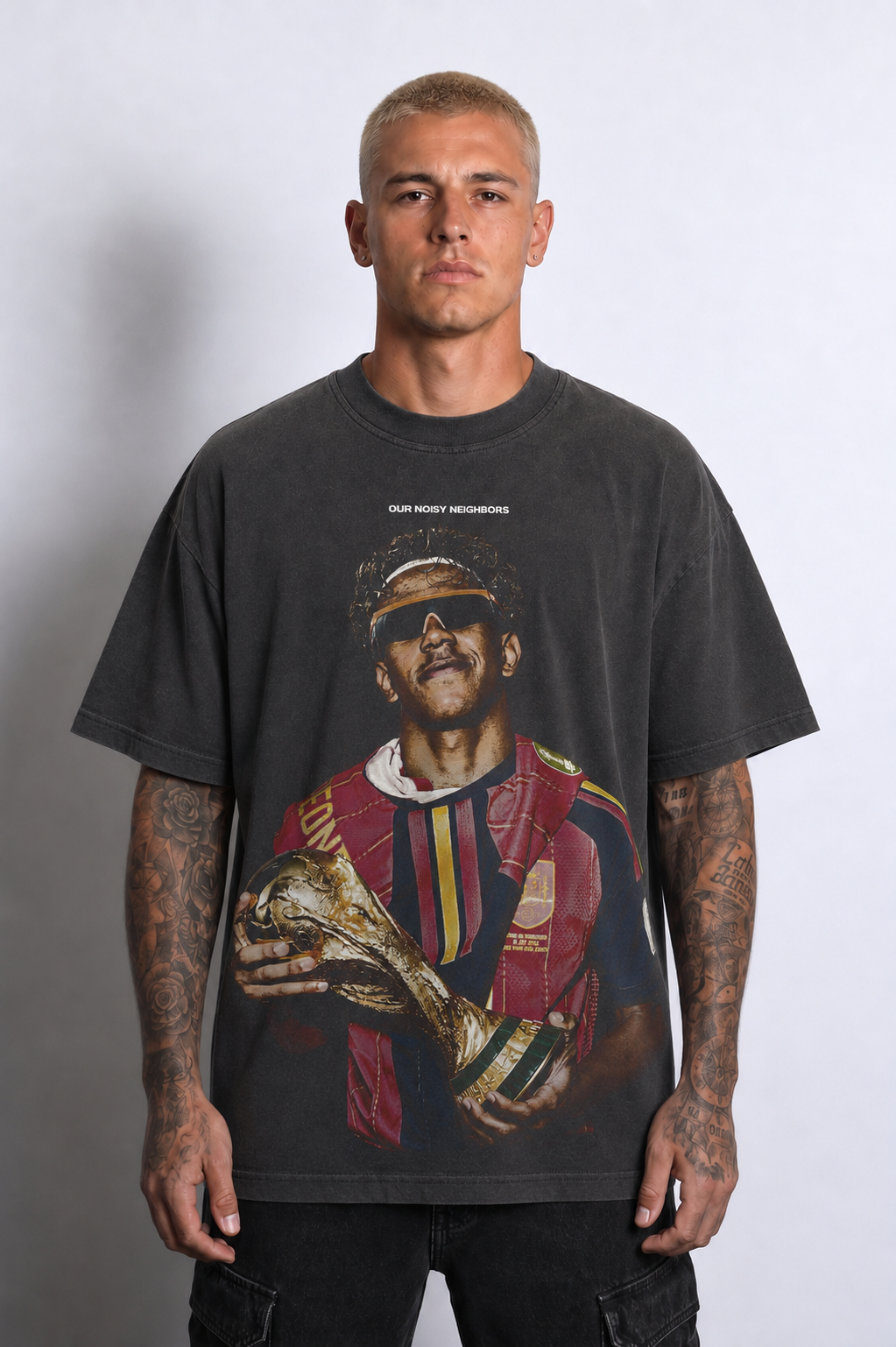 YAMAL WC 26 WINNER VINTAGE BLACK TEE