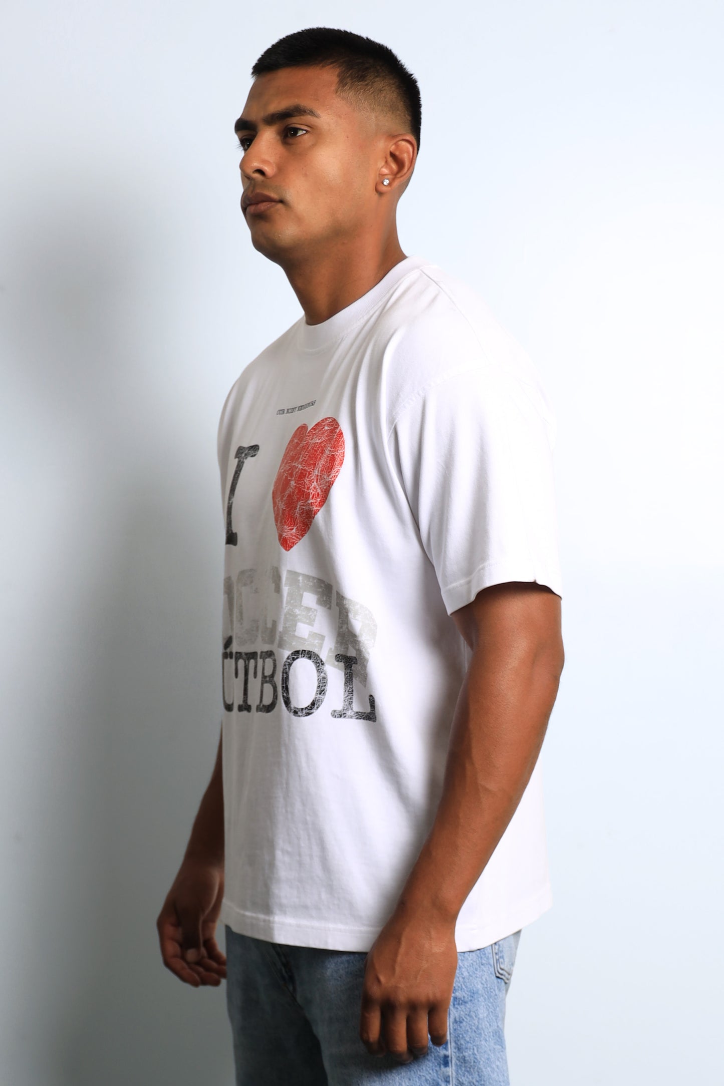 I LOVE FUTBOL SOCCER WHITE TEE