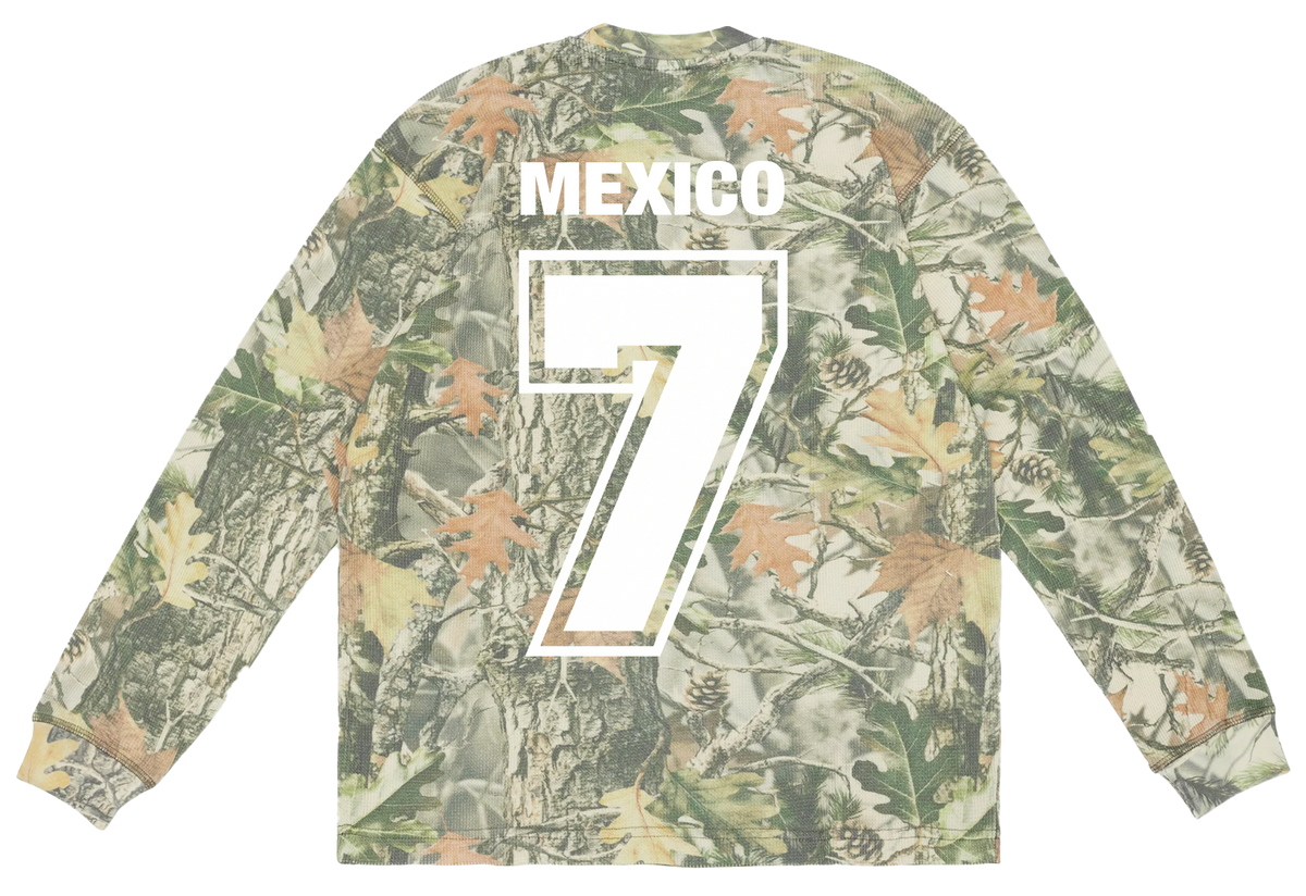 MEXICO 98' WAFFLE VINTAGE CAMO LS SHIRT