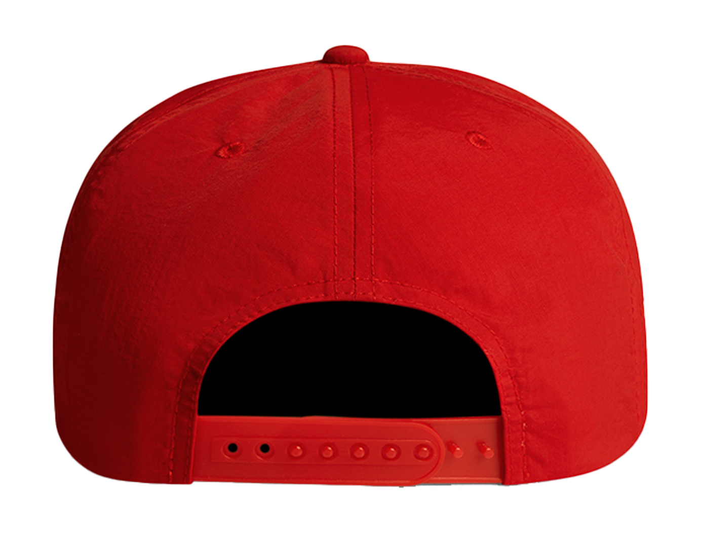 CURSIVE ONN LOGO RED NYLON SNAPBACK HAT