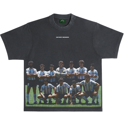 ARGENTINA 86 VINTAGE BLACK TEE