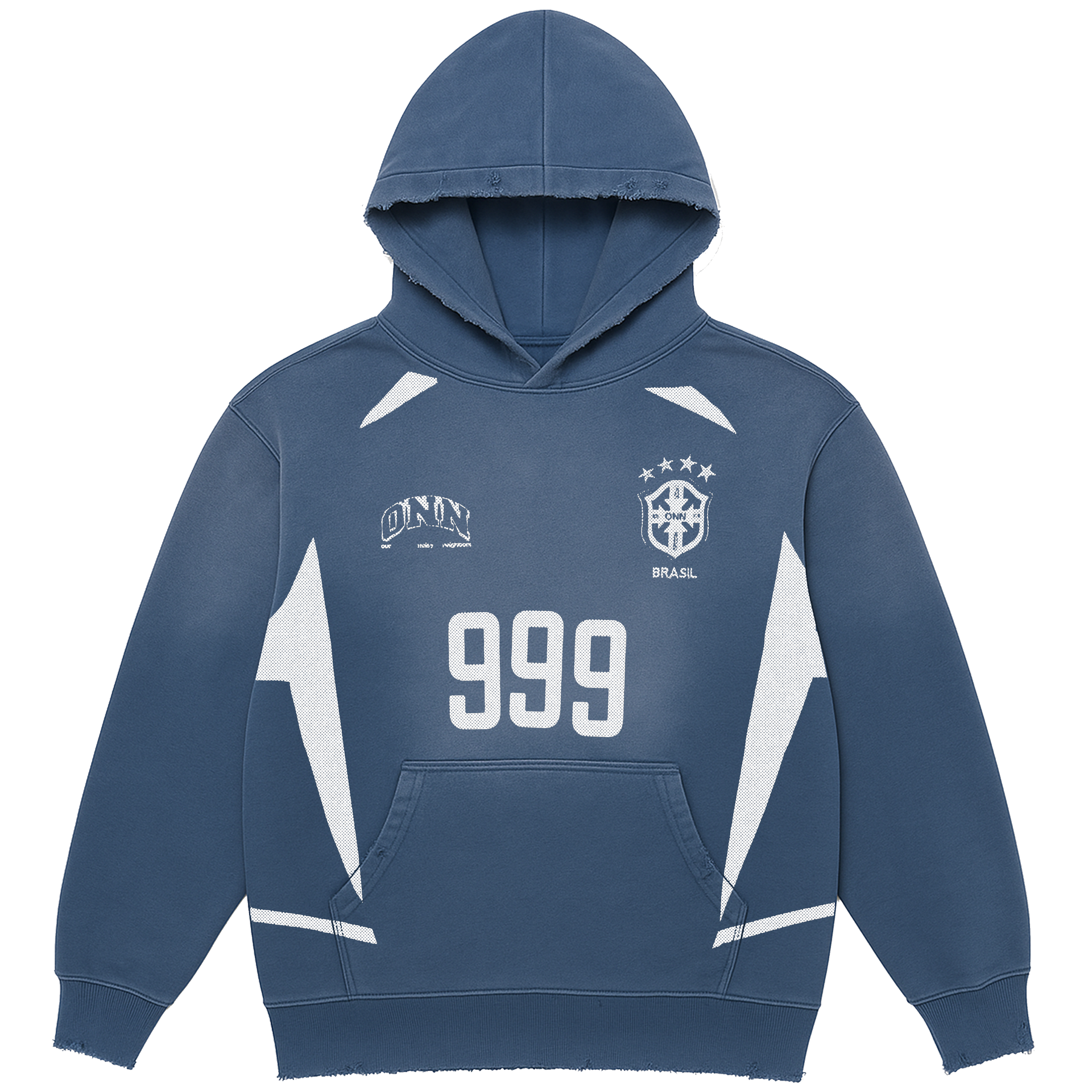 999 BRAZIL SUNDRY DISTRESSED NAVY HOODIE – Our Noisy Neighbors
