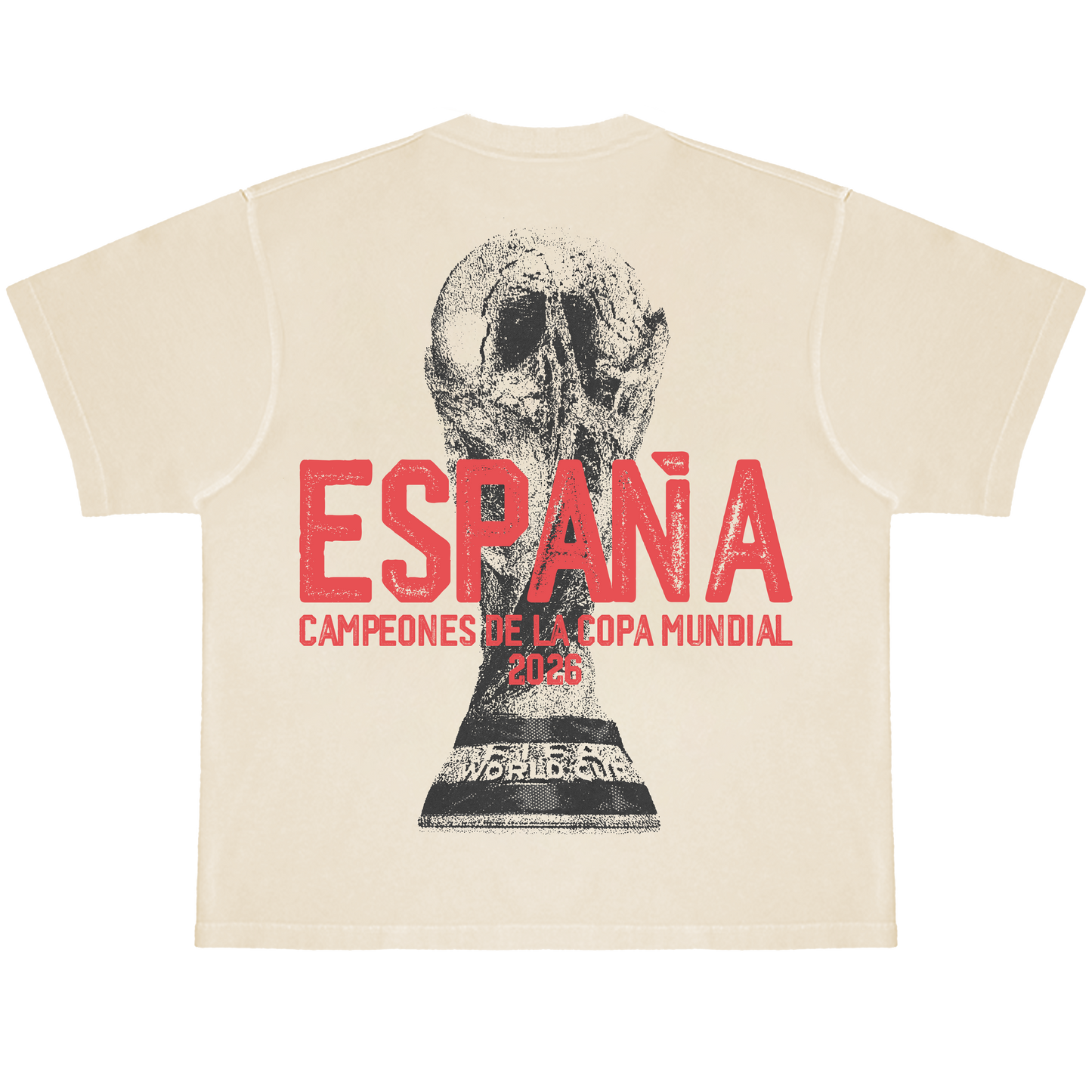 ESPAÑA CAMPEONES DE LA COPA MUNDIAL OFF WHITE TEE