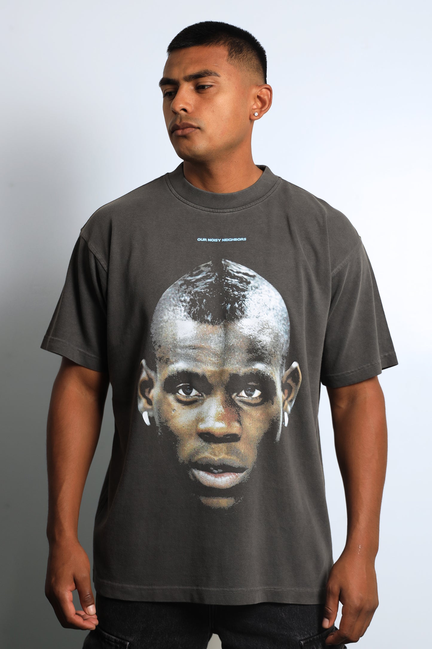 BALOTELLI BOX VINTAGE BLACK TEE
