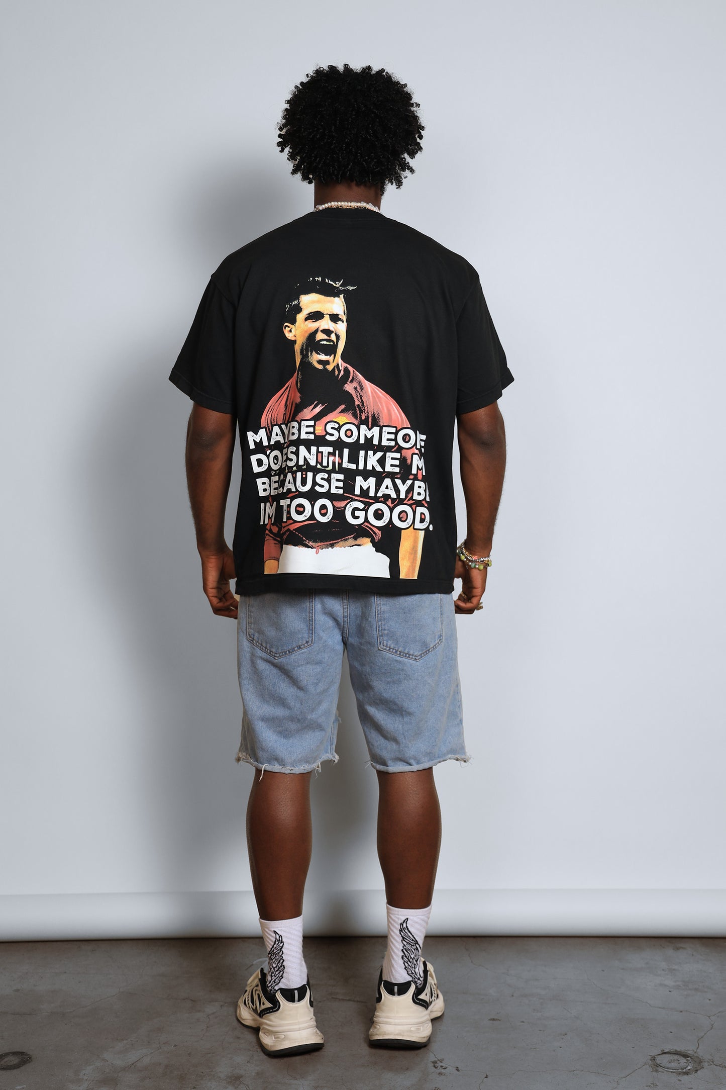 CR BOX BLACK TEE