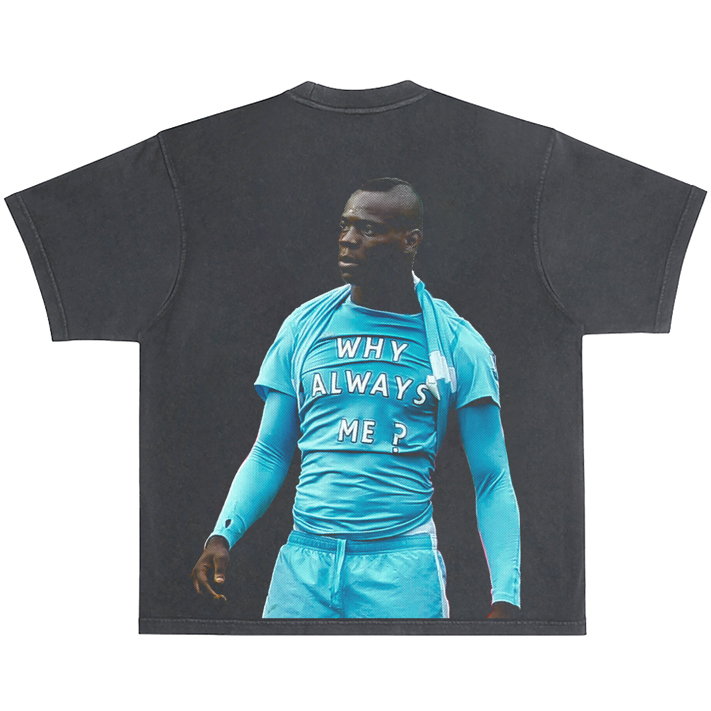 BALOTELLI BOX VINTAGE BLACK TEE