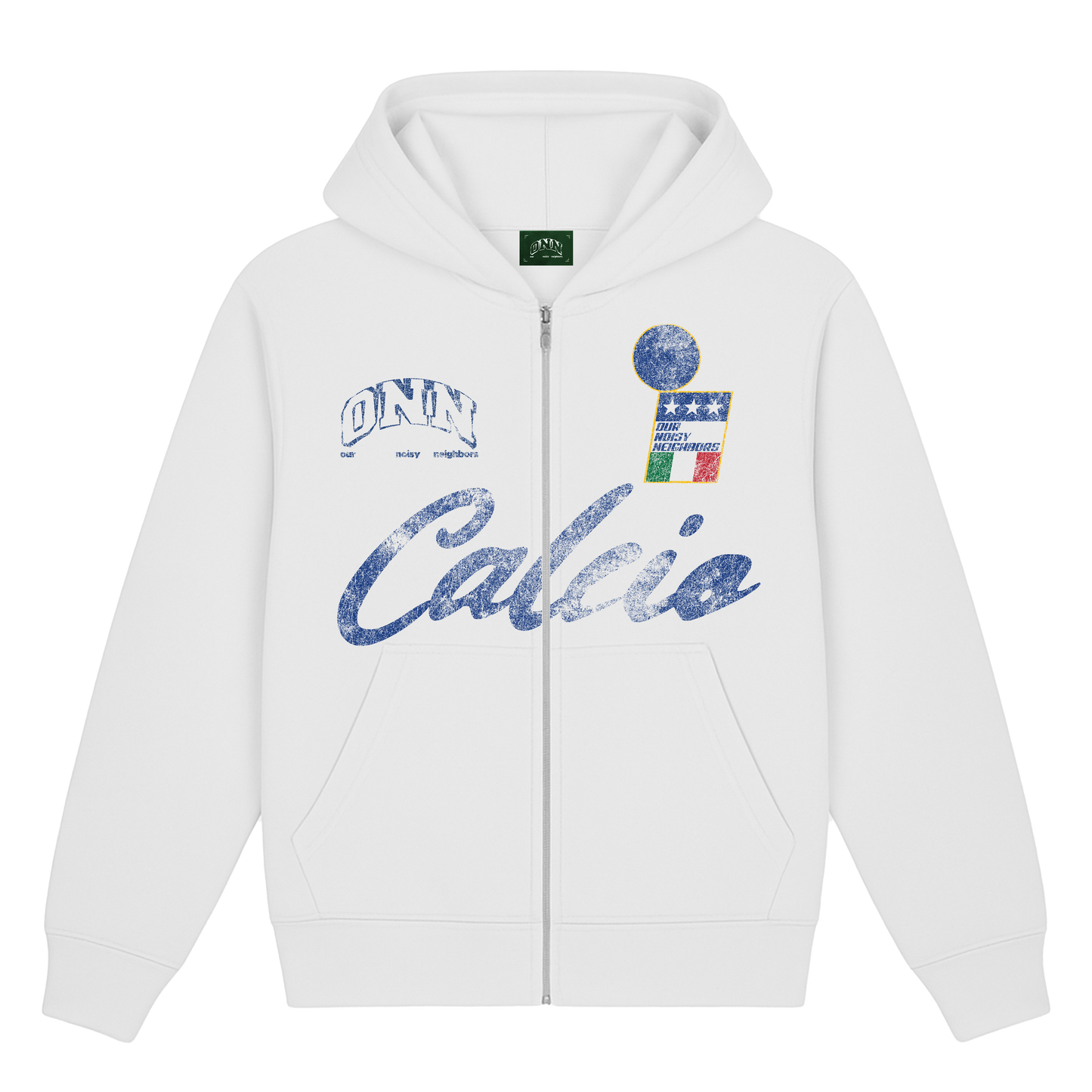 CALCIO 10 ZIP UP HOODIE – Our Noisy Neighbors