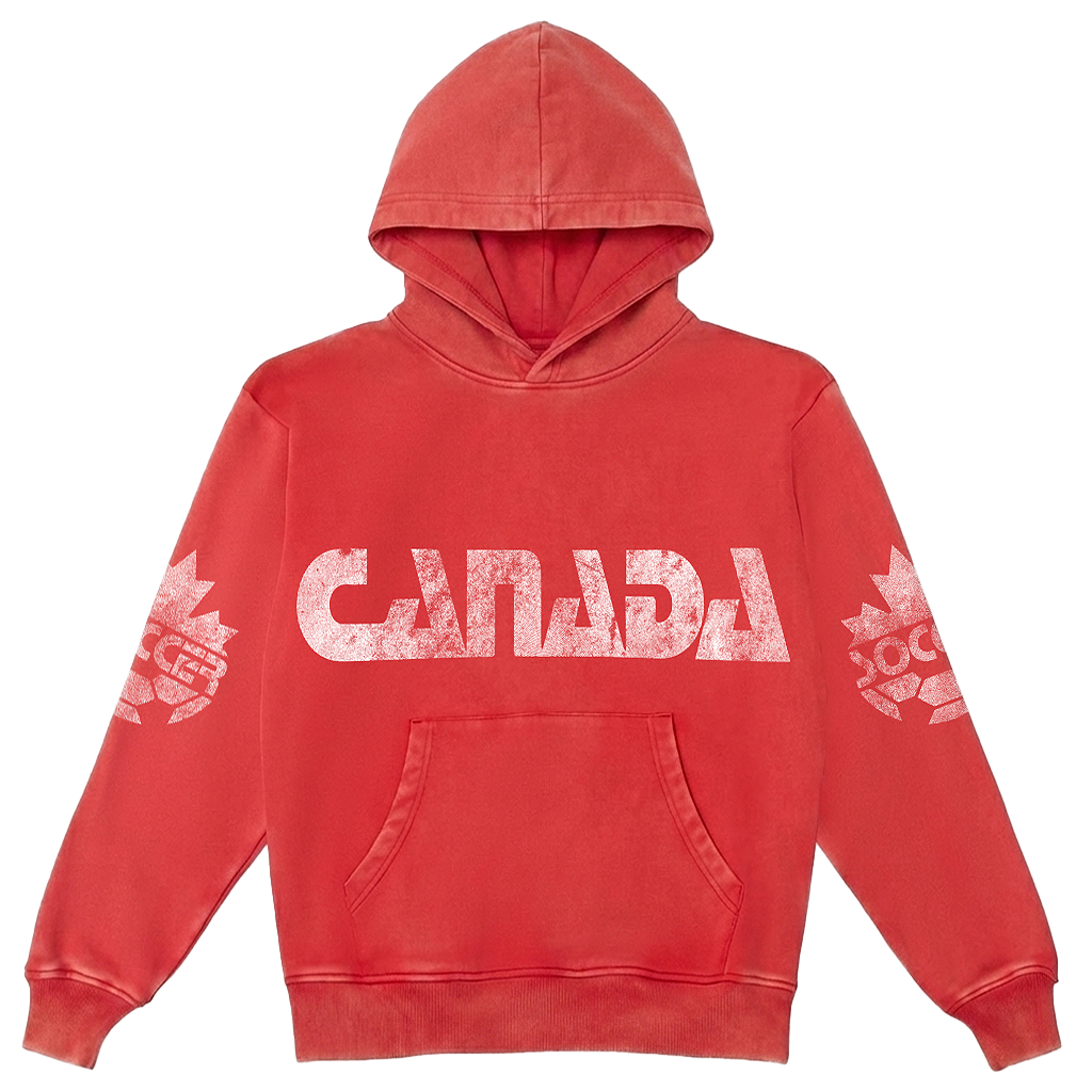 CANADA VINTAGE RED HOODIE