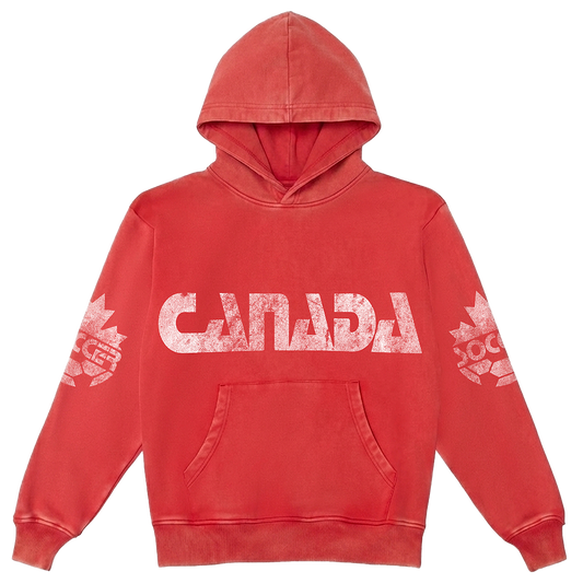 CANADA VINTAGE RED HOODIE