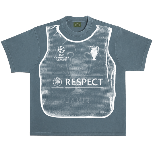 FOOTBALL BIB SEA BLUE TEE