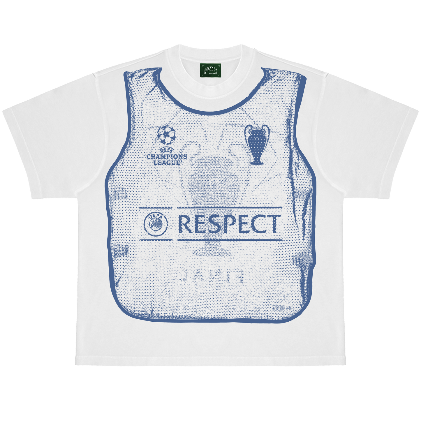 FOOTBALL BIB WHITE TEE