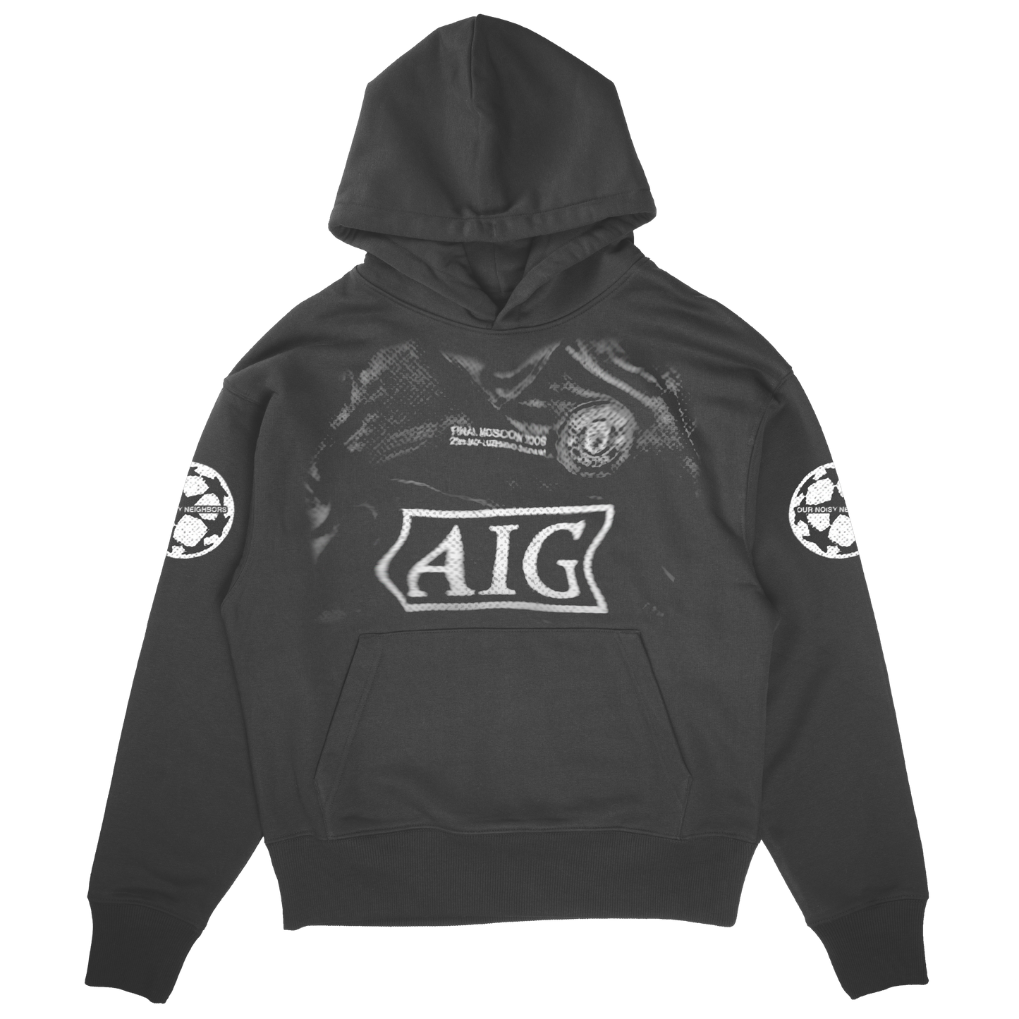 CR7 SUDADERA CON CAPUCHA NEGRA VINTAGE