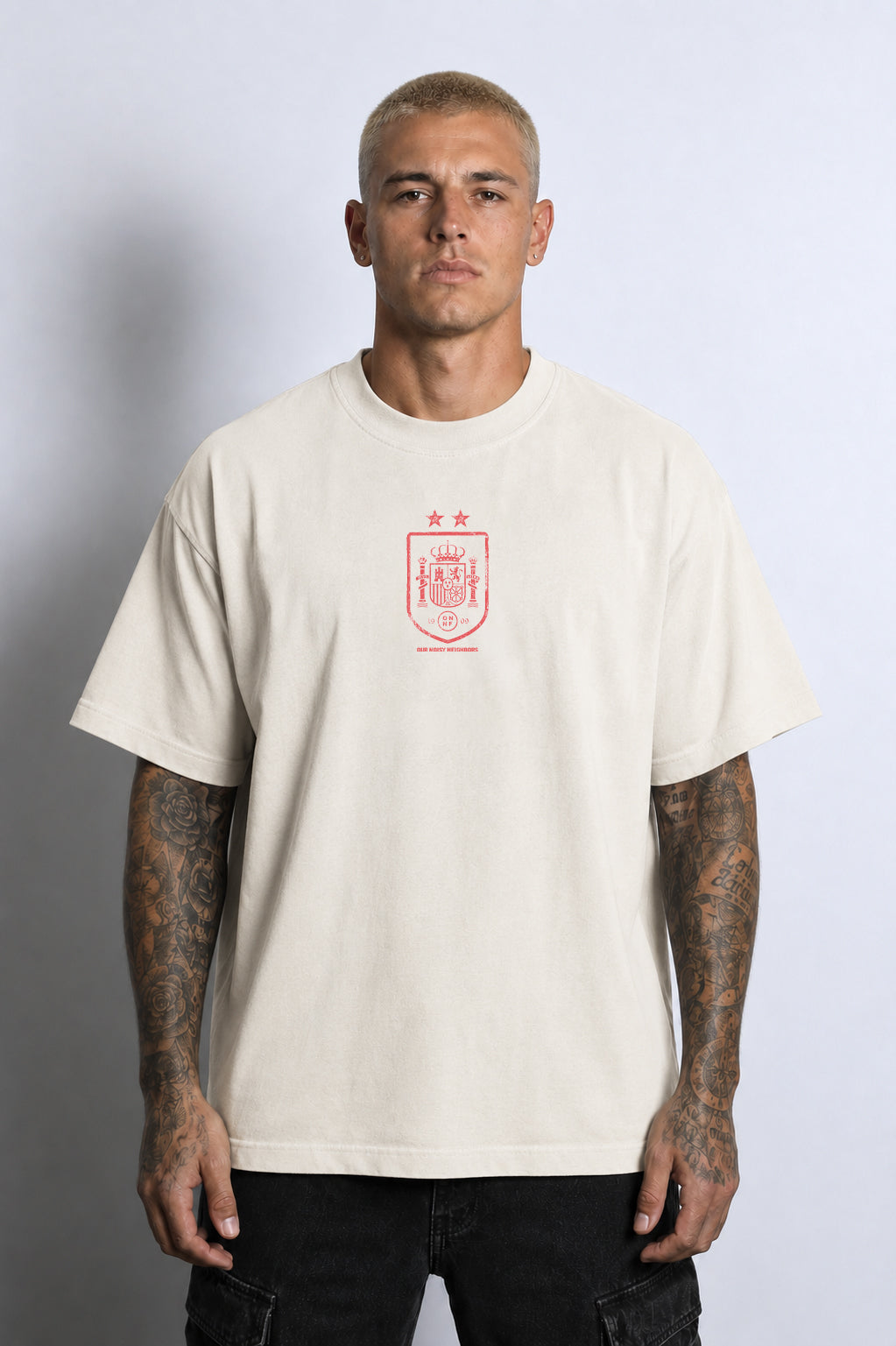 ESPAÑA CAMPEONES DE LA COPA MUNDIAL OFF WHITE TEE