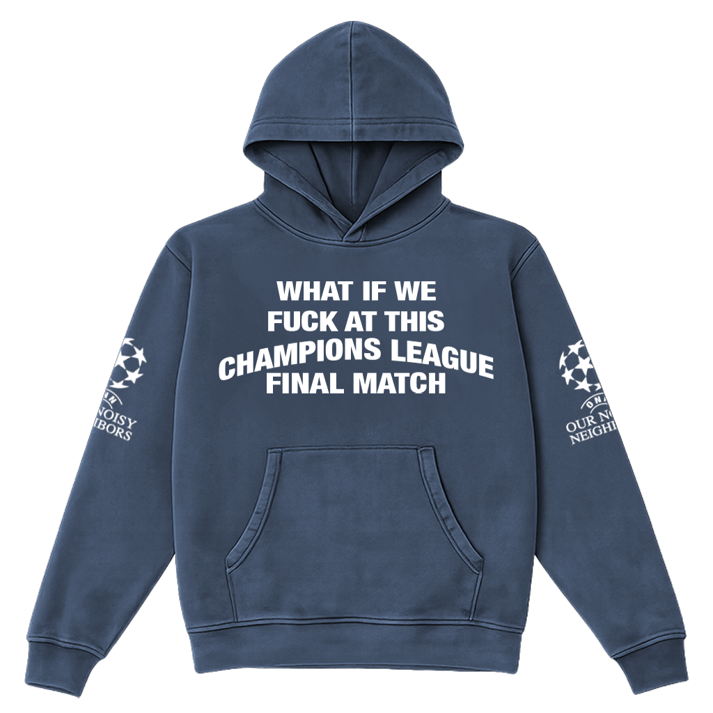 CL FINAL MATCH STEEL BLUE HOODIE