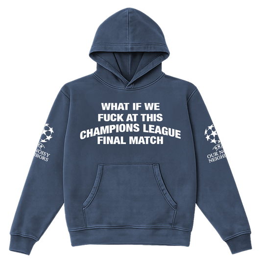 CL FINAL MATCH STEEL BLUE HOODIE