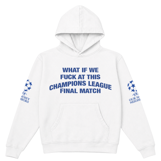 CL FINAL MATCH WHITE HOODIE