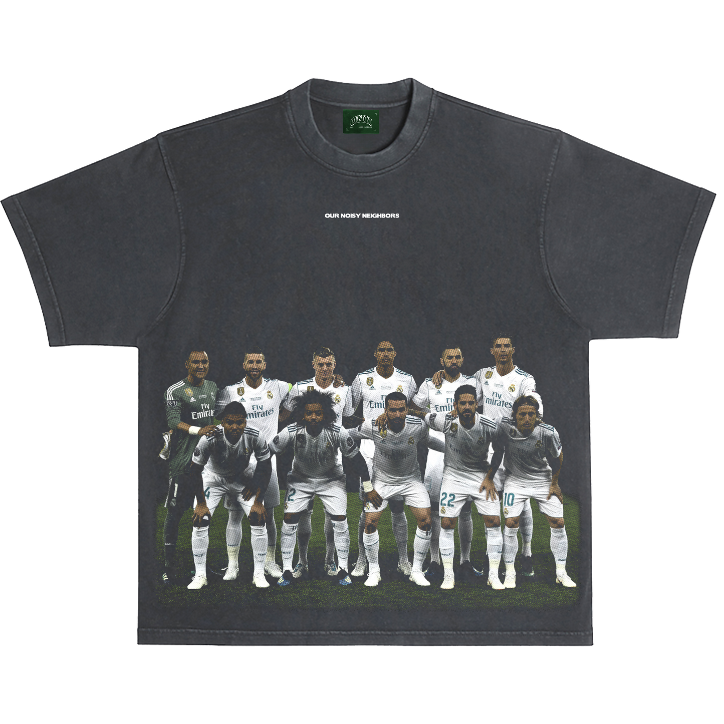 MADRID 2018 VINTAGE BLACK TEE