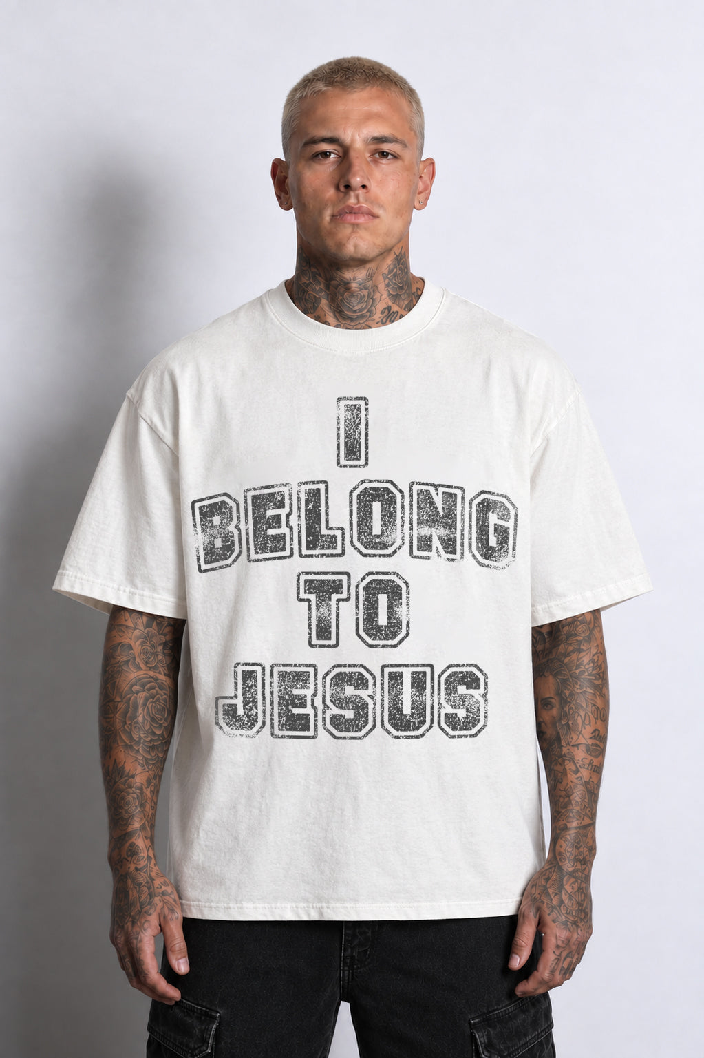 I BELONG TO JESUS WHITE TEE