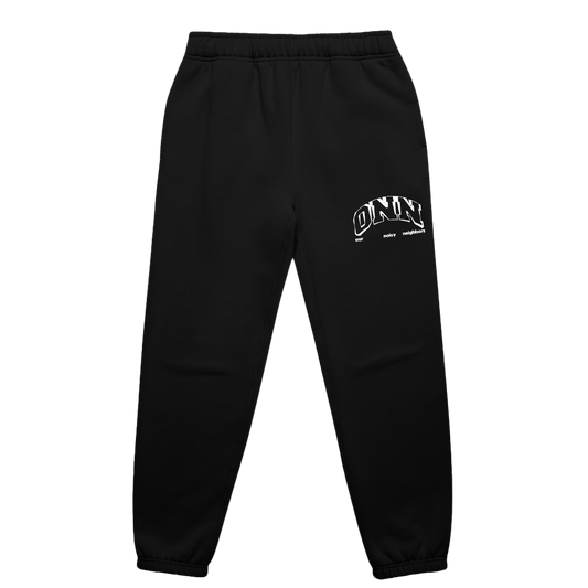 LOGO BLACK TRACK PANTS