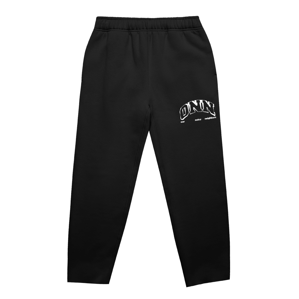 LOGO RELAX FIT BLACK PANTS