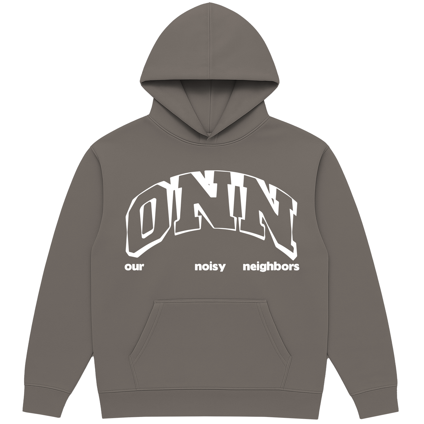 LOGO FADED GREY HOODIE