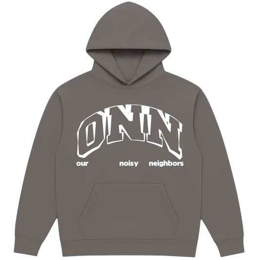 LOGO FADED GREY HOODIE