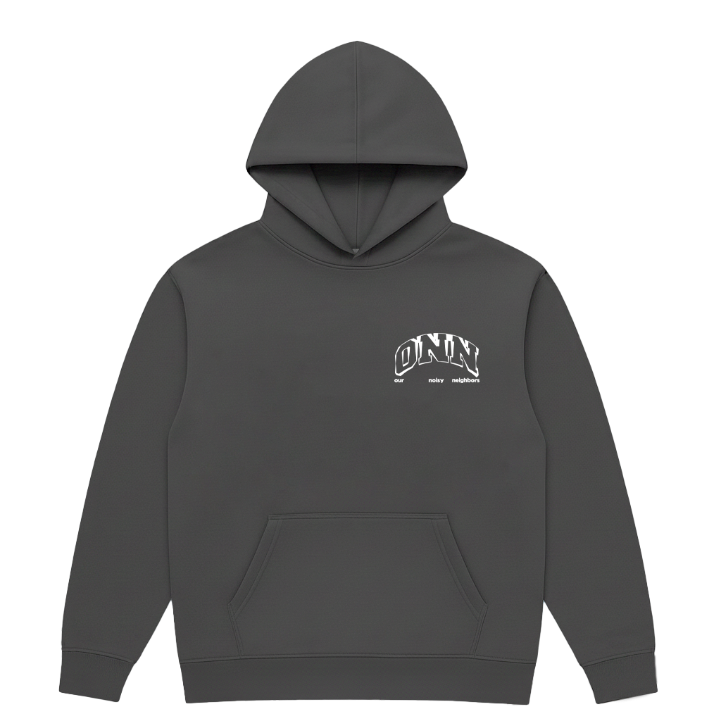 HEAVY LUXE VINTAGE BLACK LOGO HOODIE