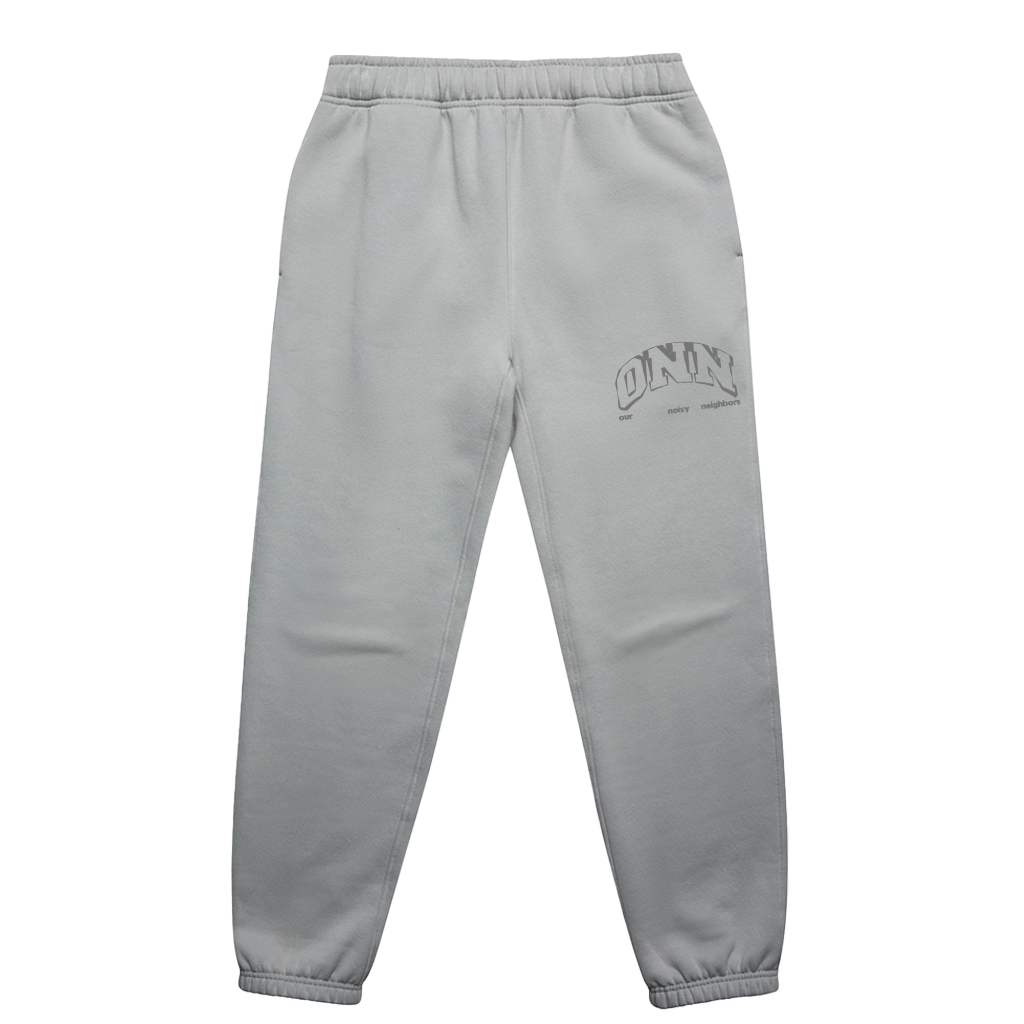 LOGO GREY TRACK PANTS