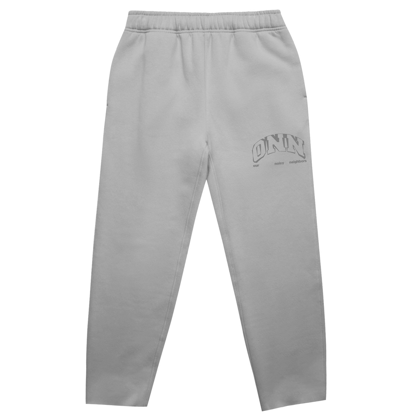 LOGO RELAX FIT GREY PANTS