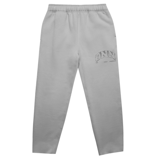 LOGO RELAX FIT GREY PANTS