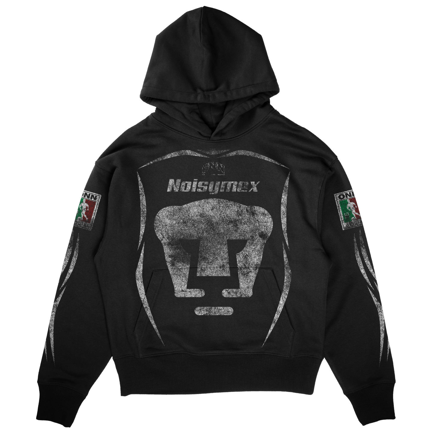 NOISYMEX BLACK HOODIE – Our Noisy Neighbors