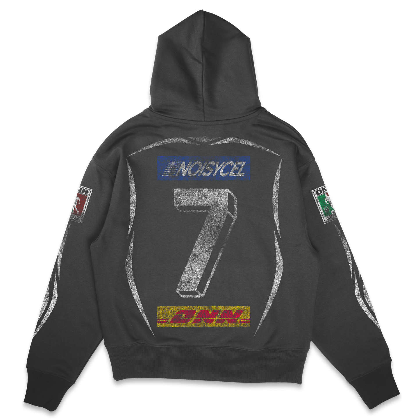 NOISYMEX VINTAGE BLACK HOODIE