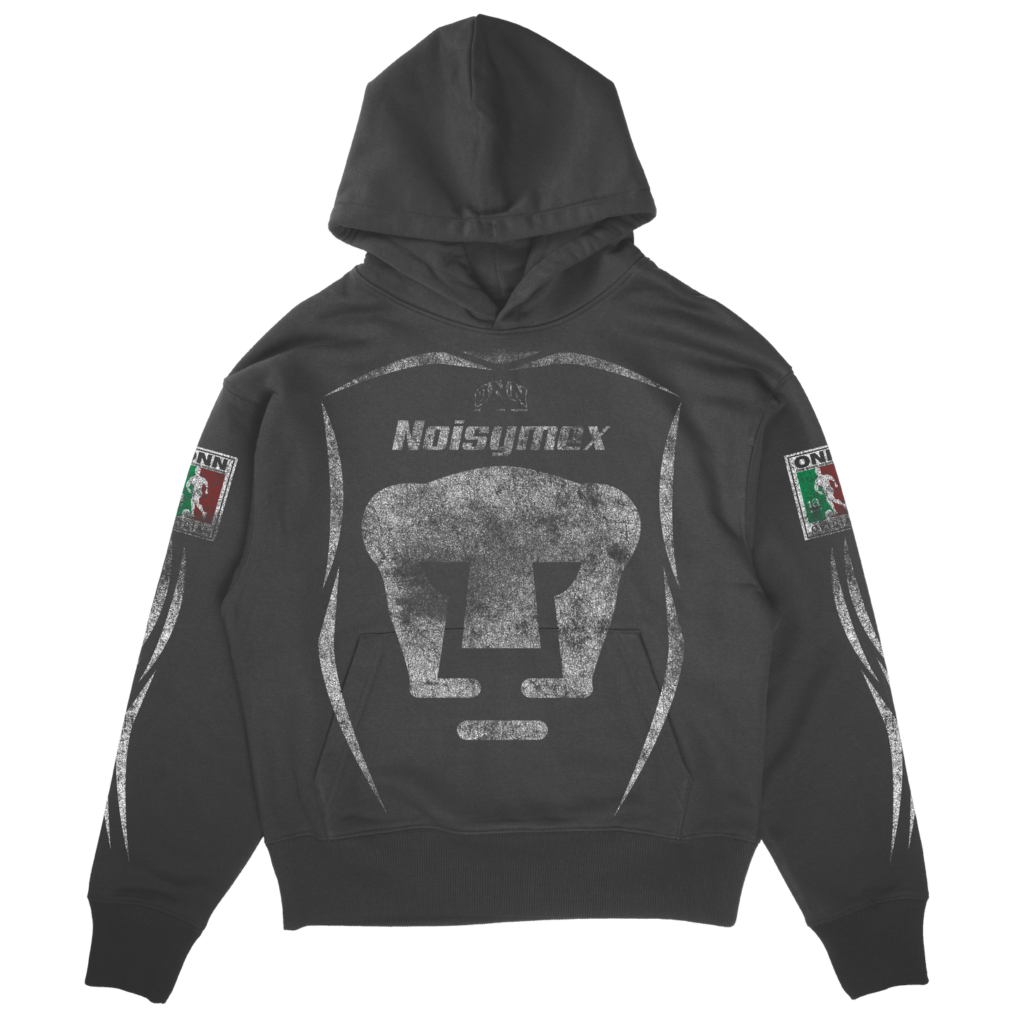 NOISYMEX VINTAGE BLACK HOODIE