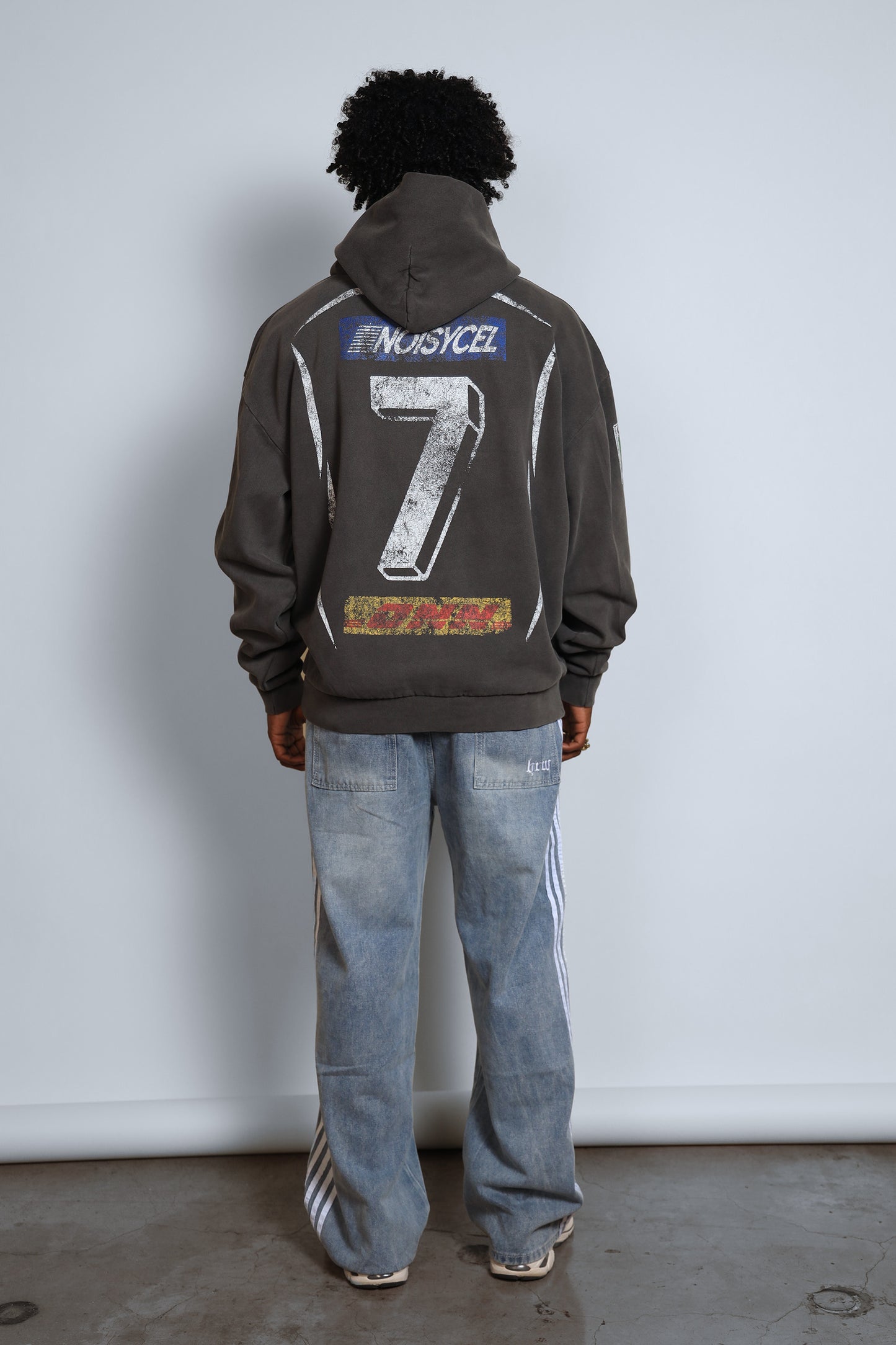 NOISYMEX VINTAGE BLACK HOODIE