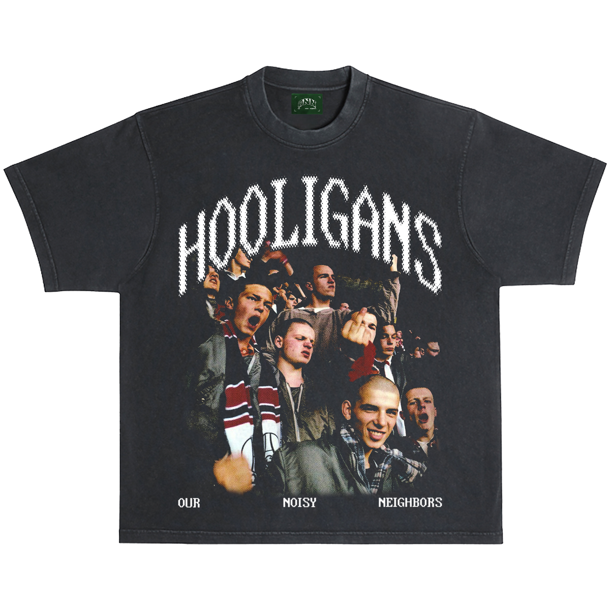 トップス 12-ShowPiece / HOOLIGAN CREW ONN-HOOLIGANS-VBLACK-FRONT-TEE
