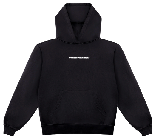 ONN LOGO JET BLACK HOODIE