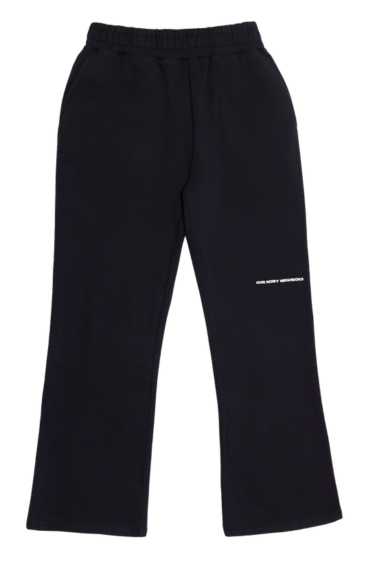 ONN LOGO JET BLACK SWEATPANTS