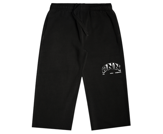 ONN LOGO BLACK THREE-QUARTERS SHORTS