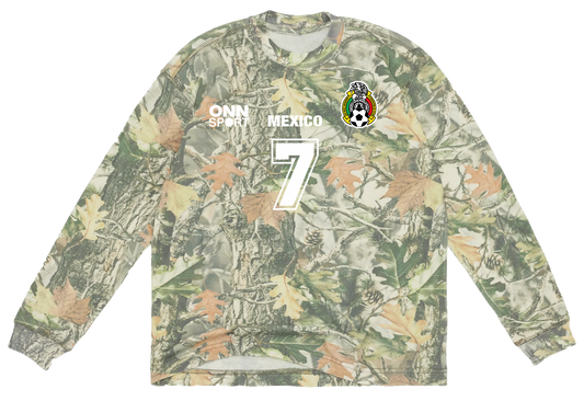 MEXICO 98' WAFFLE VINTAGE CAMO LS SHIRT