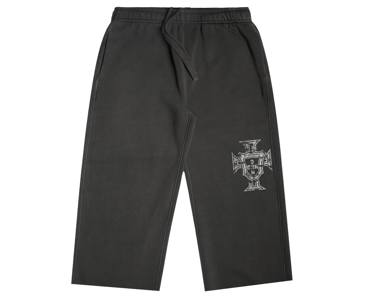 ONN CREST VINTAGE BLACK THREE-QUARTER SWEATPANTS