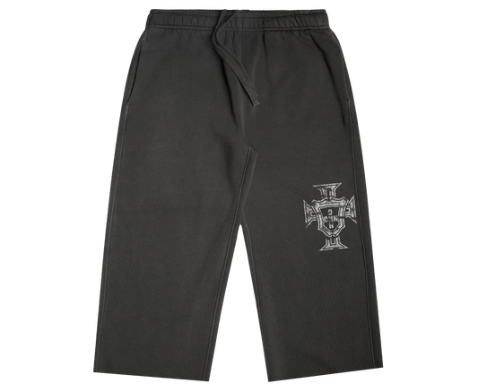 ONN CREST VINTAGE BLACK THREE-QUARTER SWEATPANTS