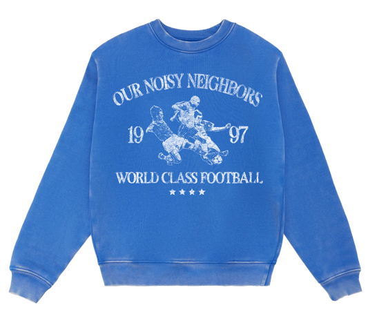 ONN WORLD CLASS FOOTBALL DUSTY BLUE CREWNECK SWEATSHIRT