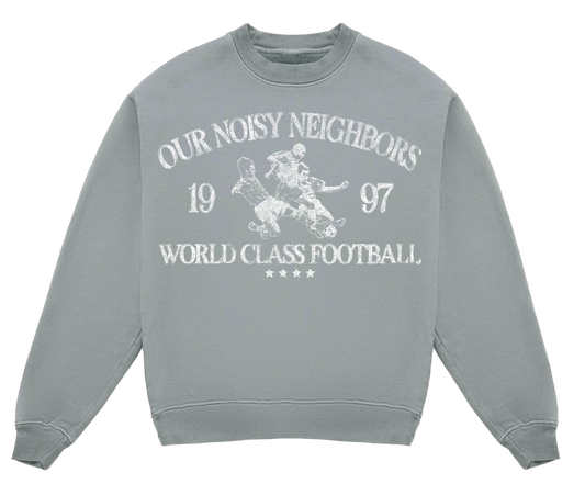 ONN WORLD CLASS FOOTBALL GREY CREWNECK SWEATSHIRT