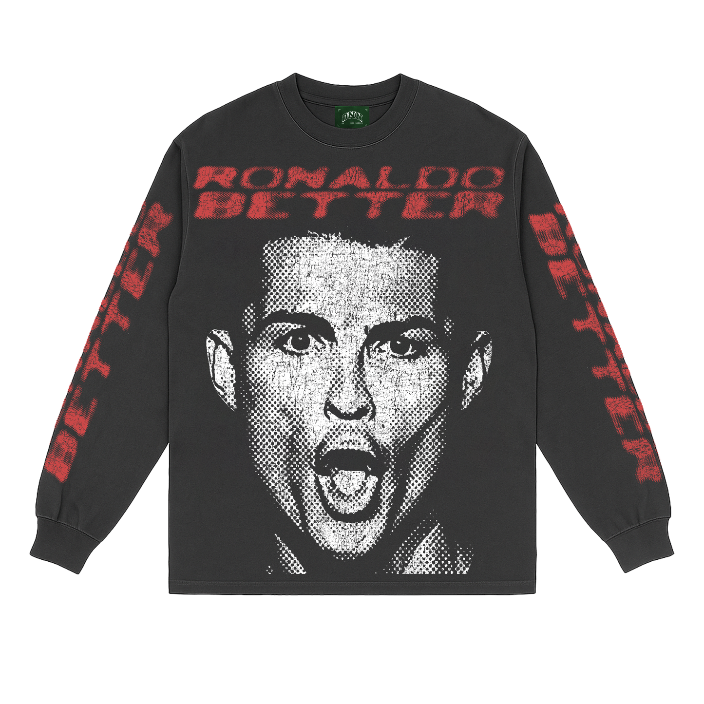 RONALDO BETTER VINTAGE BLACK LS TEE