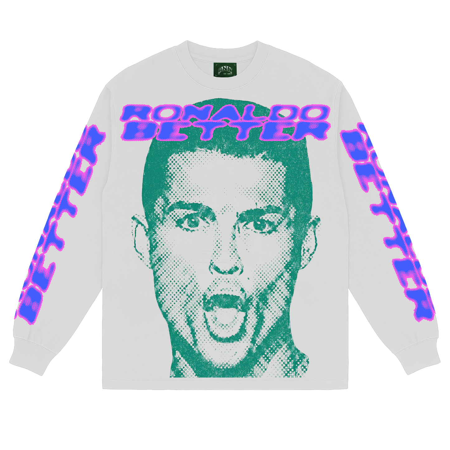 RONALDO BETTER WHITE LONG SLEEVE TEE