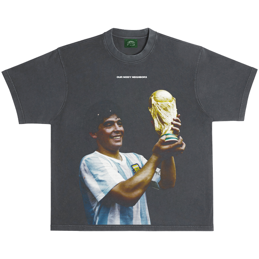 WC MARADONA VINTAGE BLACK TEE