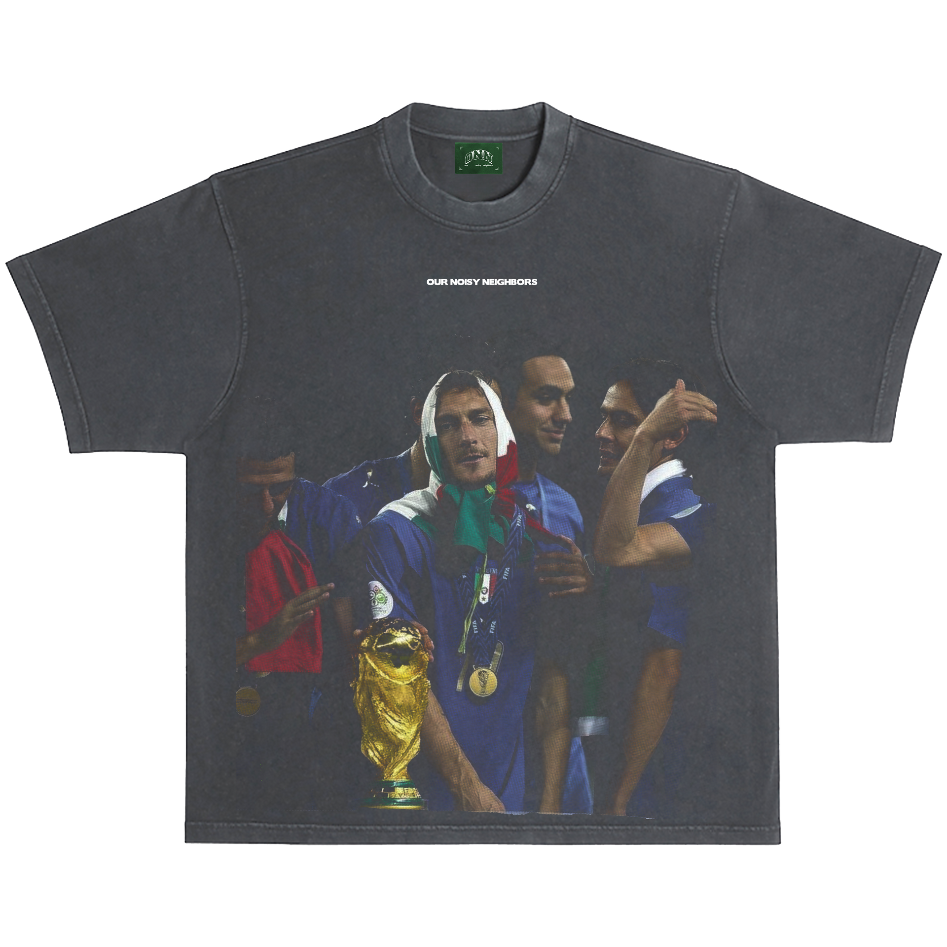 WC TOTTI VINTAGE BLACK TEE – Our Noisy Neighbors